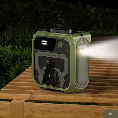 Tragbarer Ventilator Techsuit Z13 mit externem Akku 10000mAh, Grau