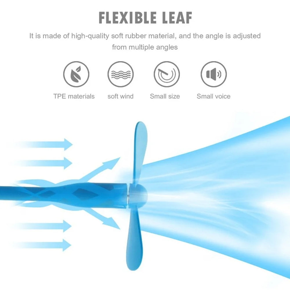 USB-Ventilator Techsuit TUF1, Blau